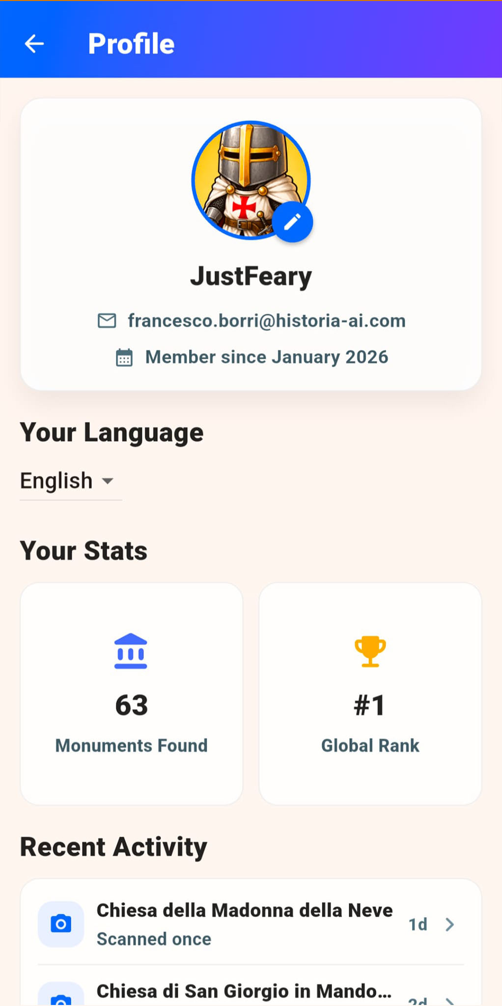 Leaderboard HistorIA screenshot 2