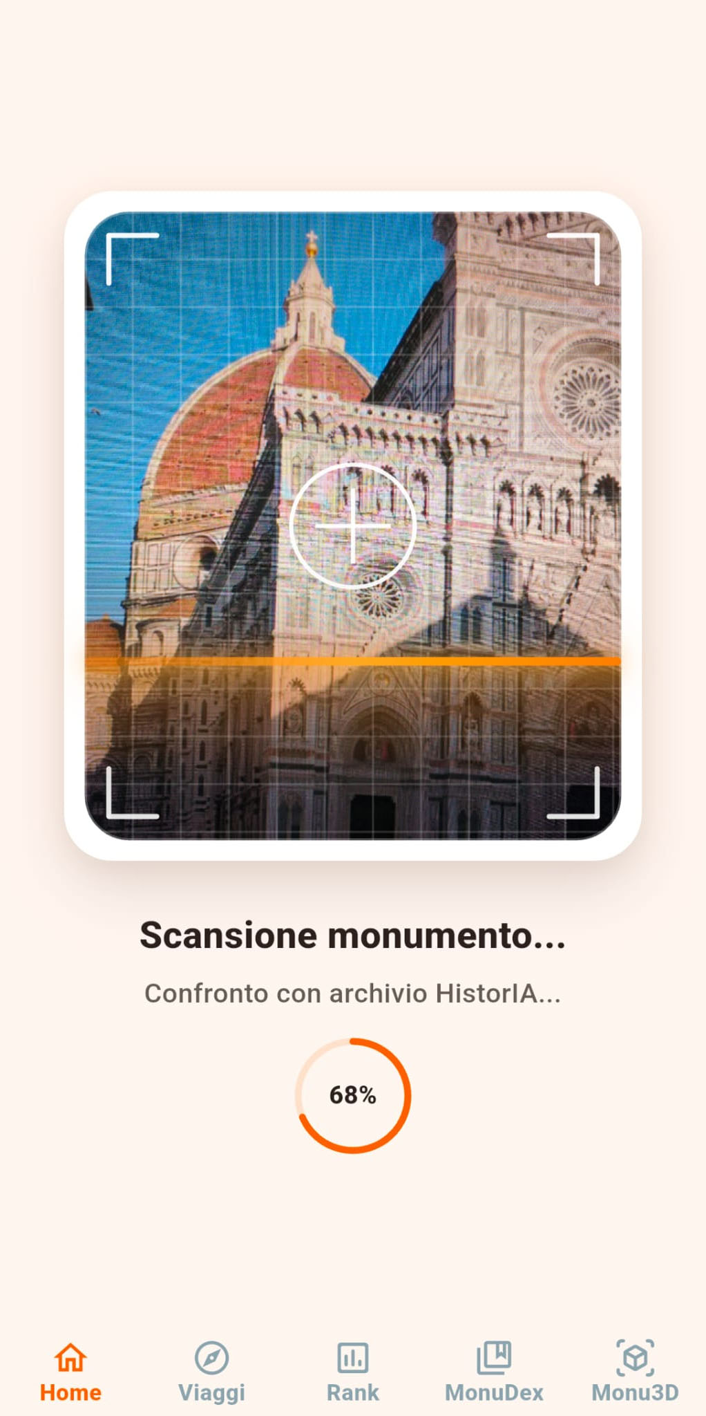 Scan in progress HistorIA GO!